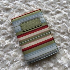 New Vintage Longaberger Colorful Striped Passport Holder